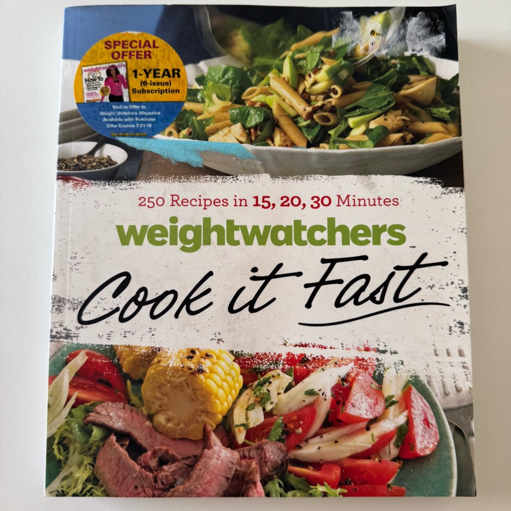 Weight Watchers Cook It Fast Softcover Cookbook